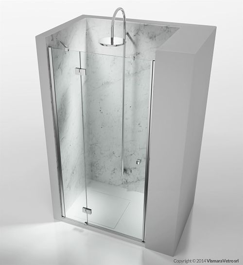 cabine douche porte battante mesure opt