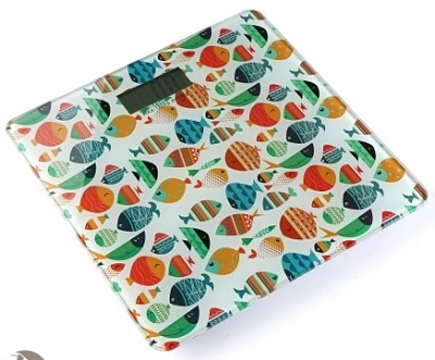 pese personne sdb salle de bain balance poisson exotique multicolor opt